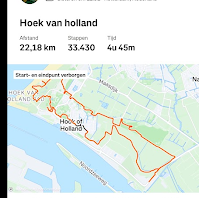 schermafbeelding van strava wandeling